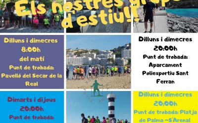 Els nostres grups de nordic walking d’estiu.