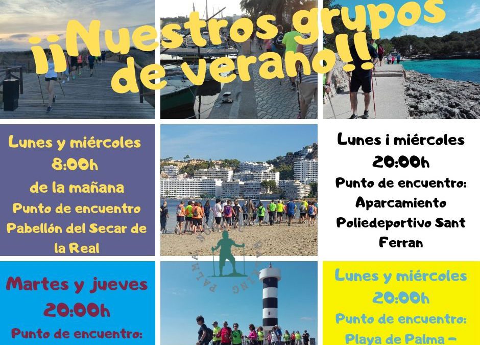 Nuestros grupos de nordic walking – verano 2020.