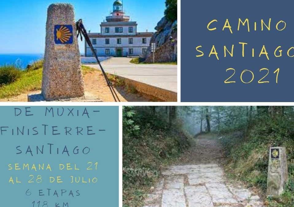 Camí de Santiago 2021. Del 21 al 28 de Juliol. Muxia-Finisterre-Santiago