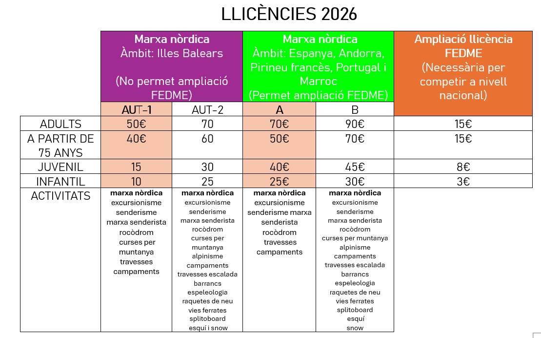 llicencies AUT i B 2026 web